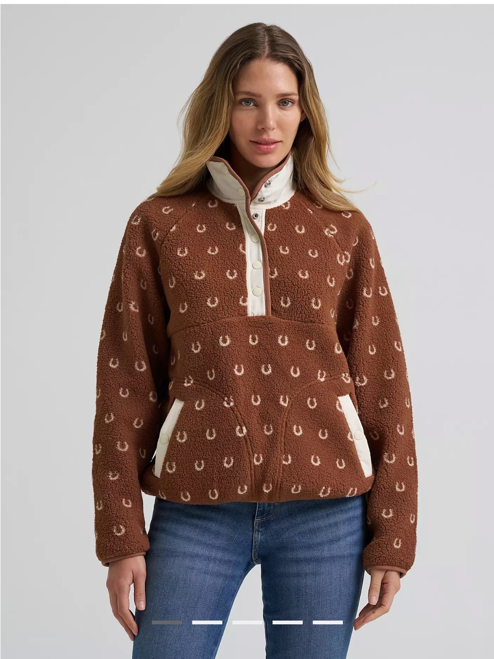 WOMEN'S WRANGLER BIG SKY SHERPA SNAP PULLOVER